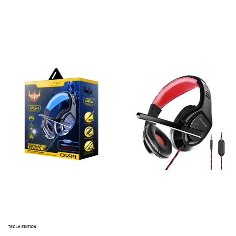 Casti gaming cu microfon pe brat OV-P1, cu fir, mufa jack 3,5 mm [3]