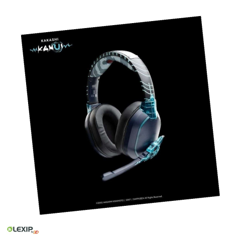 Casti Gaming - Casti gaming wireless Lexip x Tsume Kakashi Kamui, licenta Naruto Shippuden, Bluetooth 5.1 si jack 3,5 mm, microfon detasabil, serie limitata, TSXLXHS0002