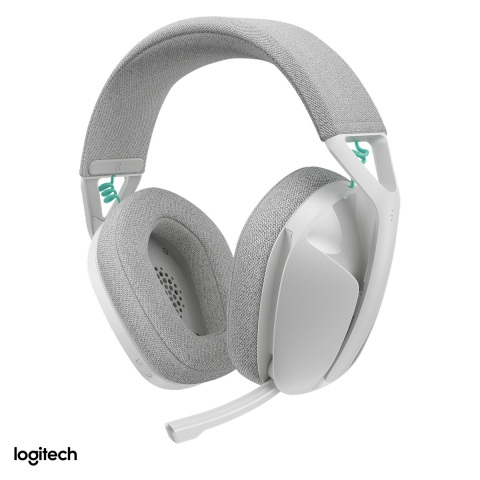 Casti Gaming - Casti gaming wireless Logitech G321 LIGHTSPEED si Bluetooth 5.2, peste 20 h autonomie, difuzoare de 40 mm, microfon flip-to-mute, 210 g, alb, 981-001569