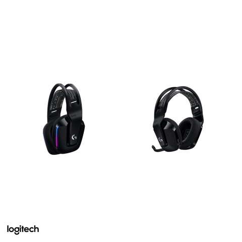 Casti gaming wireless Logitech G733 LIGHTSPEED RGB, LIGHTSYNC, pana la 29 h autonomie, microfon detasabil BLUE VO!CE, DTS Headphone:X 2.0, negru, 981-000864 [3]