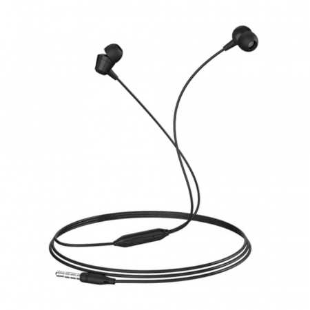 Casti cu cablu - Casti in-ear cu microfon, Borofone Melody BM20-B, control pe fir, conector tip Jack 3.5 mm, lungime cablu 120 cm, negre