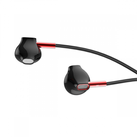Casti In-Ear HOCO M57 Sky Sound, Cu microfon, 3.5 mm, Negru Rosu [1]