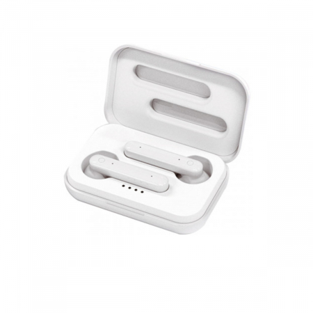 Casti In-Ear wireless, Platinet PM1040 Aura, Bluetooth v.5.0, cu statie de incarcare, albe [2]