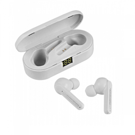 Casti In-Ear wireless TWS, Esperanza Phoebe 95836, Bluetooth v.5.0, cu statie de incarcare, albe [2]