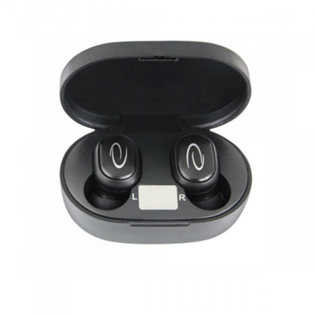 Casti wireless - Casti In-Ear wireless TWS, Esperanza Tucana 95828, Bluetooth v.5.0, cu statie de incarcare, negre