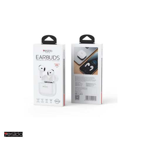 Casti in-ear Yesido TWS32, Bluetooth, cu ANC, albe [3]