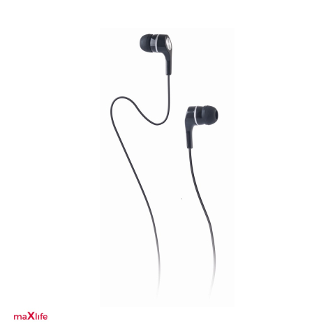 Casti - Casti Maxlife cu fir MXEP-01 jack 3,5 mm, cablu 1m, Negru