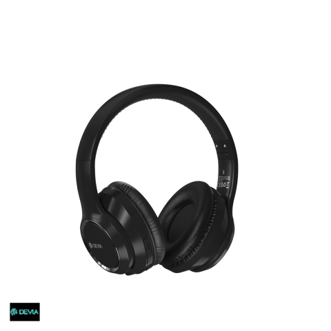 Accesorii IT - Casti on-ear Devia Kintone, Bluetooth, cu microfon, negre