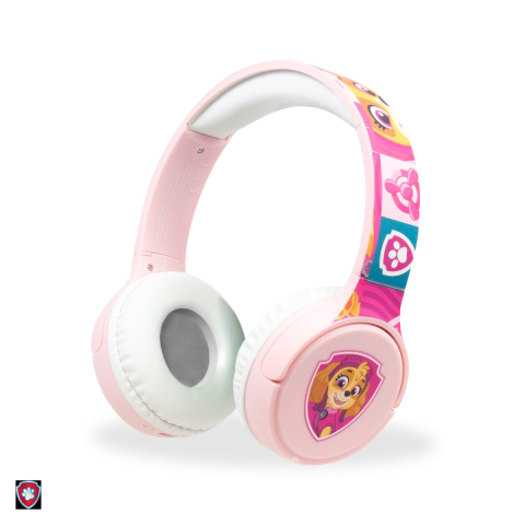 Accesorii IT - Casti on-ear Paw Patrol, Bluetooth, de copii, roz
