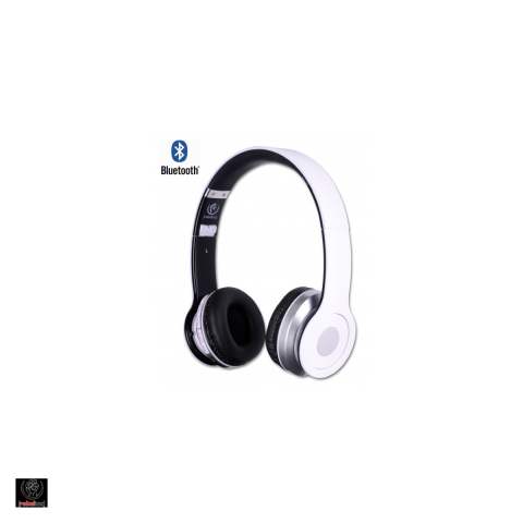 Accesorii IT - Casti on-ear Rebeltec Crystal, Bluetooth, cu microfon, pliabile, albe