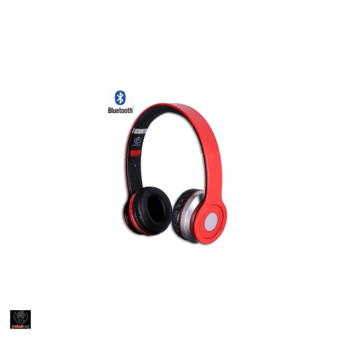 Accesorii IT - Casti on-ear Rebeltec Crystal, Bluetooth, cu microfon, pliabile, rosii