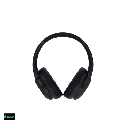 Accesorii IT - Casti over-ear Devia EarBass Pro1, Bluetooth, cu ANC, cu microfon, pliabile, negre