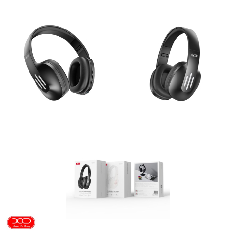 Casti over-ear XO BE39, Bluetooth, cu microfon, negre [3]