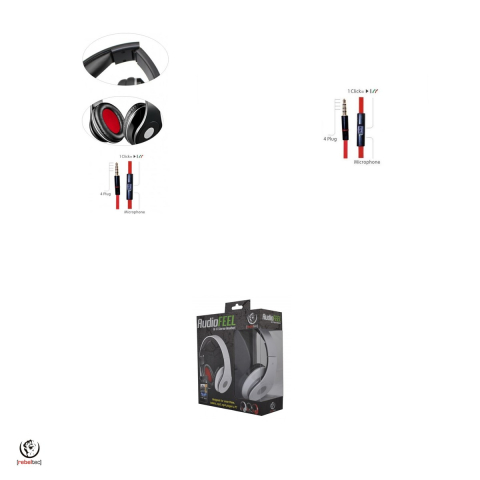 Casti Rebeltec cu fir AUDIOFEEL2, jack 3.5mm, cablu 1.6m, Negru [3]