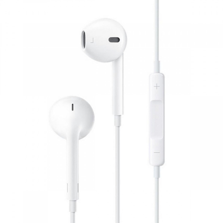 Casti stereo in-ear cu microfon, HOCO M1, conector Tip Jack 3.5 mm tata, control pe fir, lungime cablu 120 cm, albe [3]