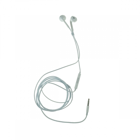 Casti stereo in-ear cu microfon, Jellico EP2A, conector tip Jack 3.5 mm tata, control pe fir, lungime cablu 120 cm, albe [2]