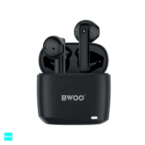 Accesorii IT - Casti true wireless BWOO BW94, Bluetooth, negre