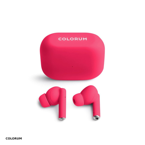 Accesorii IT - Casti true wireless Colorum CTWS-02, Bluetooth, cu microfon, mov