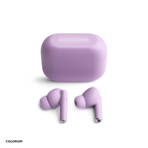 Accesorii IT - Casti true wireless Colorum CTWS-09, Bluetooth, cu microfon, mov
