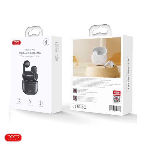 Casti true wireless XO X33, Bluetooth, cu microfon, negre [3]