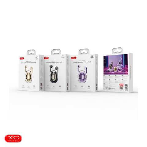 Casti true wireless XO X43, Bluetooth, cu microfon, bej [4]