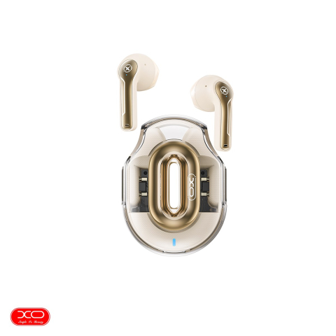 Accesorii IT - Casti true wireless XO X43, Bluetooth, cu microfon, bej