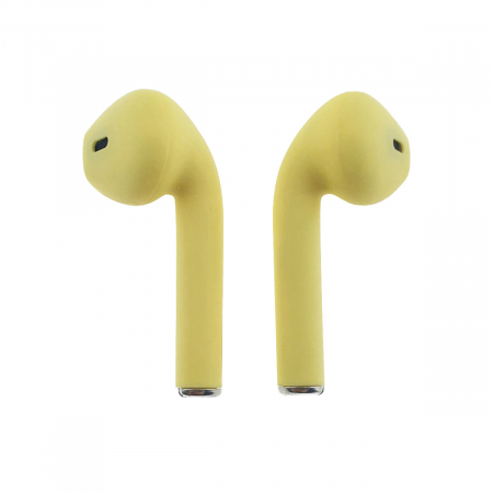 Casti wireless Bluetooth v.5.0, inPods 12 Simple, Touch Control, carcasa de incarcare, galbene [2]