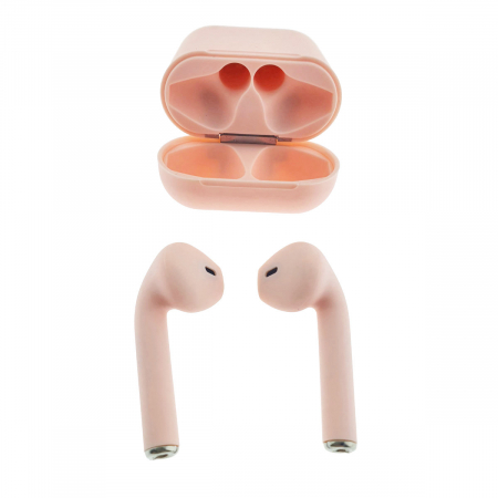 Casti wireless Bluetooth v.5.0, inPods 12 Simple, Touch Control, carcasa de incarcare, roz [1]