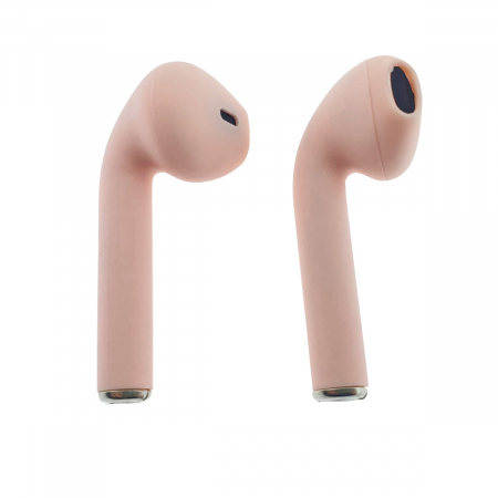 Casti wireless Bluetooth v.5.0, inPods 12 Simple, Touch Control, carcasa de incarcare, roz [2]