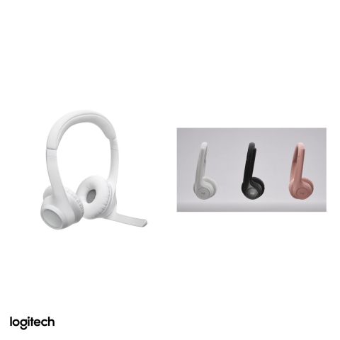 Casti wireless Logitech Zone 300, Bluetooth 5.3 multipoint, pana la 20 h ascultare, doua microfoane cu reducere a zgomotului, 122 g, alb crem, 981-001417 [4]