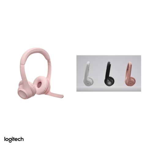 Casti wireless Logitech Zone 300, Bluetooth 5.3 multipoint, pana la 20 h ascultare, doua microfoane cu reducere a zgomotului, 122 g, roz, 981-001412 [4]
