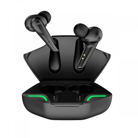Accesorii IT - Casti Wireless TWS Gaming Earphones G11, bluetooth V5.3, cu statie de incarcare, negre