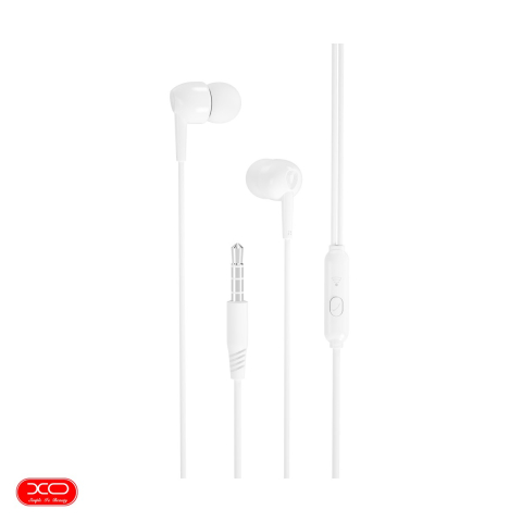 Casti - Casti XO cu fir EP37 jack 3,5 mm, cablu 1.2m, Alb