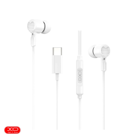 Casti - Casti XO cu fir EP81 USB-C, cablu 1.2m, Alb