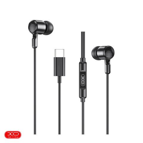 Casti - Casti XO cu fir EP81 USB-C, cablu 1.2m, Negru