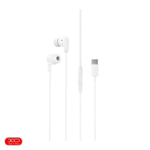 Casti - Casti XO cu fir EP84 USB-C, cablu 1.2m, Alb