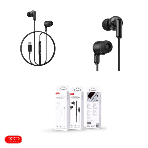Casti XO cu fir EP84 USB-C, cablu 1.2m, Negru [3]