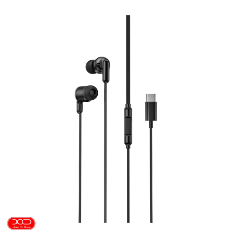 Casti - Casti XO cu fir EP84 USB-C, cablu 1.2m, Negru