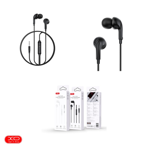 Casti XO cu fir EP86 jack 3,5 mm, cablu 1.2m, Negru [3]