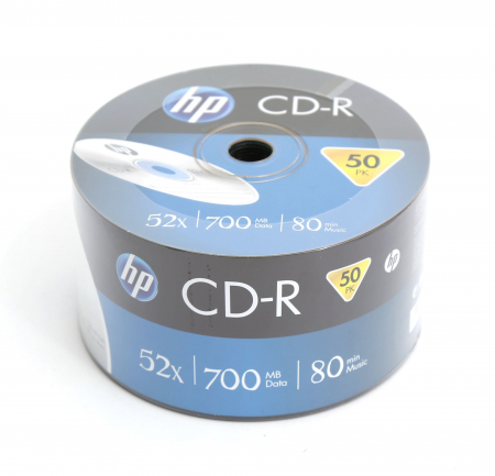 CD-R - CD-R HP 700Mb, 80 min, 52X, set 50 buc-HPCD50S