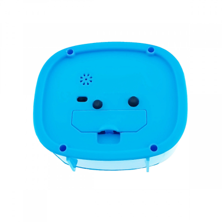 Ceas de masa cu alarma, afisaj analog, alimentare 1 x AA, cadran albastru, 124 x 105 x 40 mm, fond alb [4]