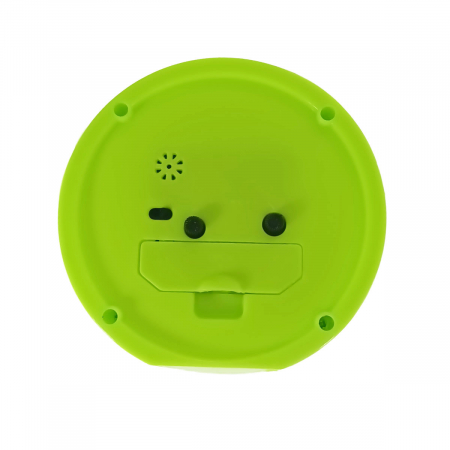 Ceas de masa cu alarma, afisaj analog, alimentare 1 x AA, cadran verde, 120 x 120 x 40 mm, fond alb [1]