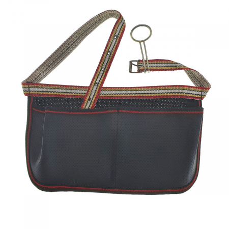 Organizatoare si cutii scule - Centura pentru scule si unelte cu doua buzunare si suport metalic, 120cm lungime