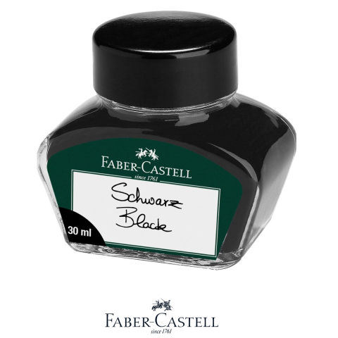 Cerneala pentru Stilou, 30 ml , Negru Intens, pentru Documente Oficiale si Scris Zilnic, in Sticla Rezistenta [1]