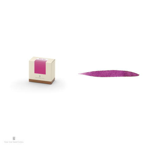 Cerneala pentru stilou Electric Pink, Graf von Faber Castell, calimara 75 ml, rezistenta la lumina [3]