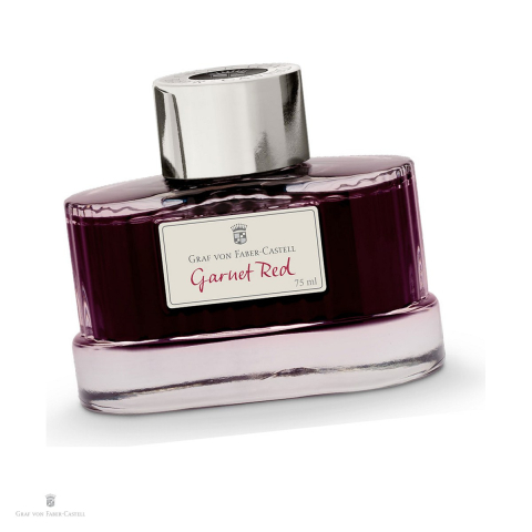 Consumabile instrumente de scris - Cerneala pentru stilou Garnet Red, Graf von Faber Castell, calimara 75 ml, rezistenta la lumina