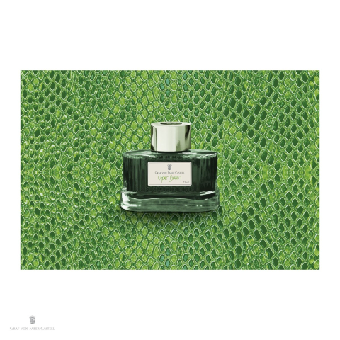 Cerneala pentru stilou Viper Green, Graf von Faber Castell, calimara 75 ml, rezistenta la lumina [3]