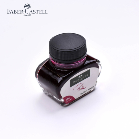 Cerneala Roz pentru Stilou, Care Poate fi Stearsa, 30 ml, Faber-Castell, pentru Notite, Planificare si Creatie, in Sticla Rezistenta [2]