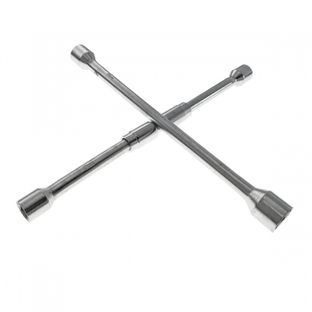 Cheie cruce pentru roti auto, capete hexagonale tubulare de 17, 19, 21, 23 mm, 2 brate pliabile, lungime 375 mm [5]
