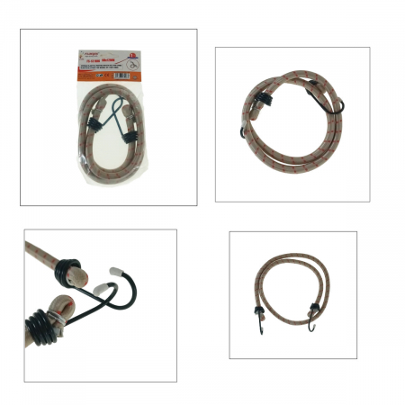 Chinga elastica FS-13906, 12mm X 100cm, pentru ancorare si fixare, uz general, bej [3]